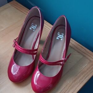 Stylish Red Mary Jane Heels